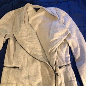 Banana Republic bolero diagonal zip hoodie!
